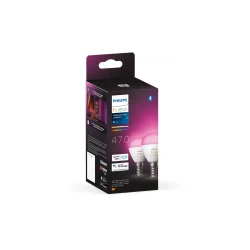 Philips Hue White And Color Ambience - E14 - 470lm - Krone Pre - 2-pak