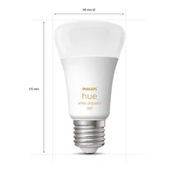 Philips Hue White Ambiance - E27 - 800lm - 3-pak