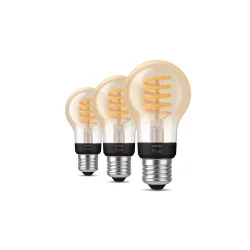 Philips Hue Filament - White Ambiance - A60 - E27 - 550lm - 3-pak