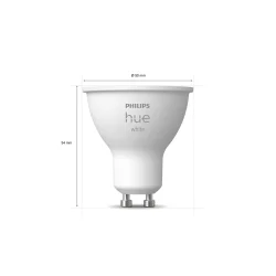 Philips Hue White - Gu10 - 4,2W - 2-Pak.