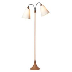 Fodg�nger Gulvlampe - Tr�look/Hvid - Nielsen Light