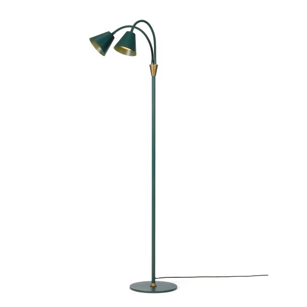 Hygge Gulvlampe - 2 Armet - Dyb Grn - Halo Design