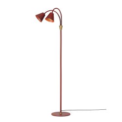 Hygge Gulvlampe - 2 Armet - Maroon Red - Halo Design