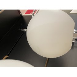 Ballon Dobbelt LED v�glampe - Krom med Lysd�mper - Herstal - Udstillingsmodel