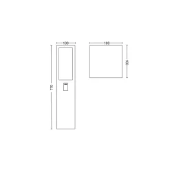 Impress Bedlampe - Sort - Philips Hue