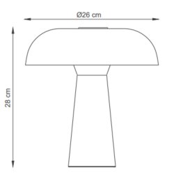 Iris Bordlampe - Sort - Dyberg Larsen