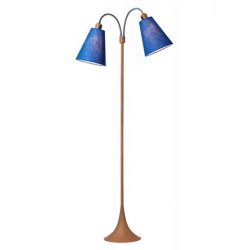 Fodg�nger Gulvlampe - Tr�look/Kornbl� - Nielsen Light