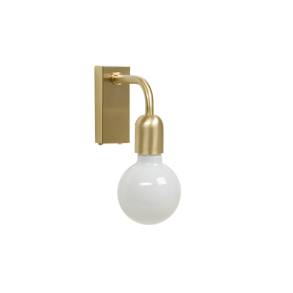 Regal - Vglampe 1 - Brstet Messing - Belid