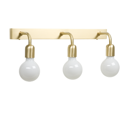 Regal - Vglampe 3 - Brstet Messing - Belid