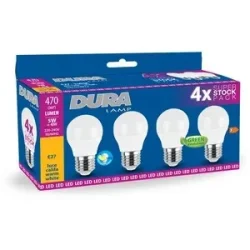 LED Kronep�re - 5W - E27 - Duralamp - 4 Pak