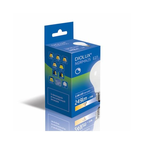 LED p�re - Opal - Diolux 3,5W D�mpbar - 2700K