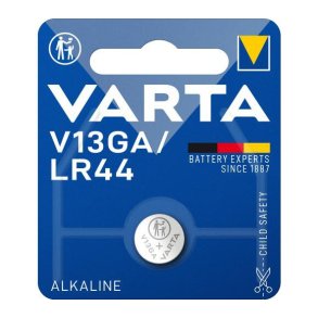Batteri - LR44 - knapcelle batteri 1,5V - Varta