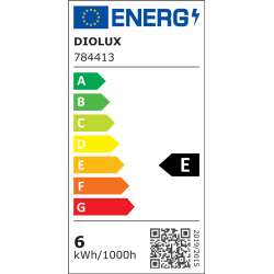 LED Kronep�re Diolux 6W - E14 - 2700K - Opal - GN