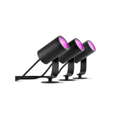 Lily Udendrs Spot - Sort - 3-Pak - Philips Hue
