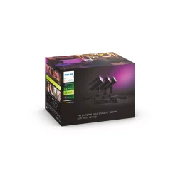 Lily Udendrs Spot - Sort - 3-Pak - Philips Hue