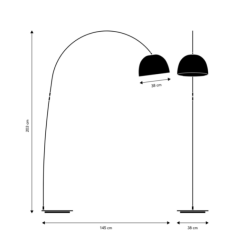 Lucca Gulvlampe - Frandsen 