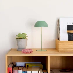 Luna LED Bordlampe - Genopladelig - St�vet Gr�n - Nielsen Light