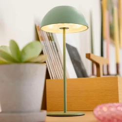 Luna LED Bordlampe - Genopladelig - St�vet Gr�n - Nielsen Light