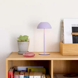 Luna LED Bordlampe - Genopladelig - St�vet Lilla - Nielsen Light