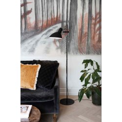 Metropole Gulvlampe 1 armet - Sort - Halo Design