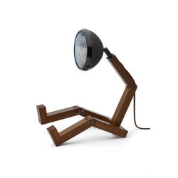 Mr. Wattson bordlampe - Rget Ask - sort/sort - Piffany