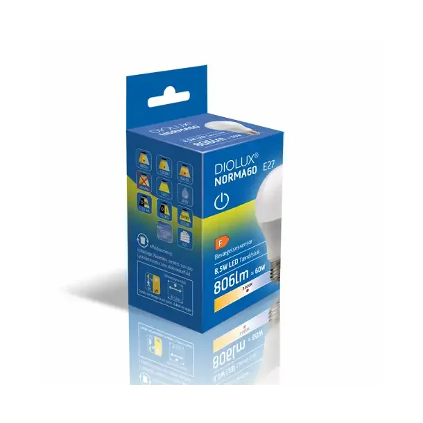 LED p�re Diolux 8,5W med Natsensor