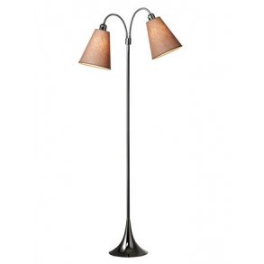 Fodgnger Gulvlampe - Sort Forkromet - Nougat - Nielsen Light