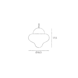 Nutty Pendel - Klar/Sort - Design By Us