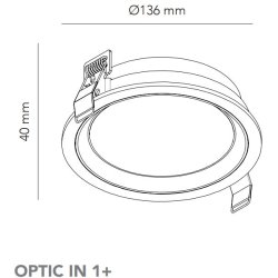 Optic In - 1+ - Hvid - Light-Point