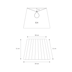 Organza Lampesk�rm - Hvid - Nielsen Light