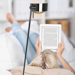 Puk 120 Gulvlampe - LED - Sort Tr - Top-Light