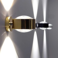 Puk Maxx Vglampe LED - Guld - Top-Light