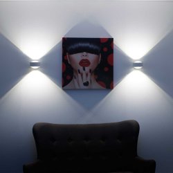 Puk Maxx Vglampe LED - Matt Chrome - Top-Light