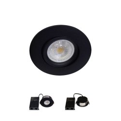 Indbygningsspot - Exo 30 - Lowspot - Sort - Raxon