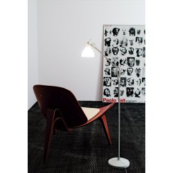 LUXY F1 - Gulvlampe - Silver - Etched White - Rotaliana