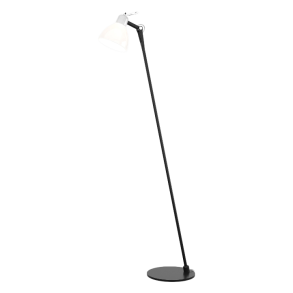 LUXY F0 Glam - Gulvlampe - Metallic Black - Glossy White - Rotaliana