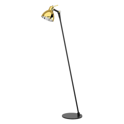 LUXY F0 Glam - Gulvlampe - Metallic Black - Glossy Gold - Rotaliana