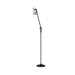 LUXY F1 - Gulvlampe - Matt Black - Glossy White - Rotaliana