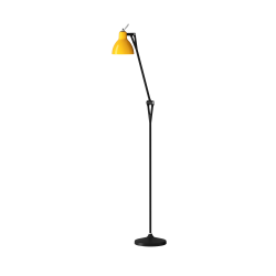 LUXY F1 - Gulvlampe - Matt Black - Glossy Yellow - Rotaliana