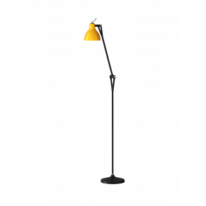 LUXY F1 - Gulvlampe - Matt Black - Glossy Yellow - Rotaliana