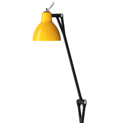 LUXY F1 - Gulvlampe - Matt Black - Glossy Yellow - Rotaliana