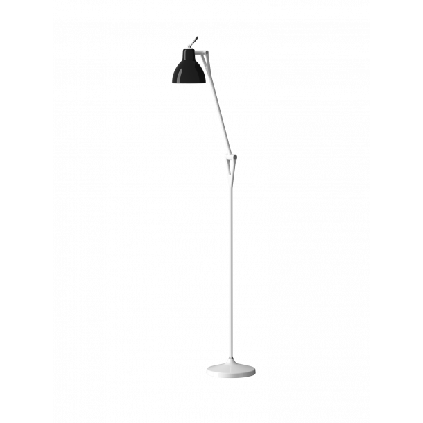 LUXY F1 - Gulvlampe - Glossy White - Glossy Black  - Rotaliana