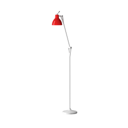 LUXY F1 - Gulvlampe - Glossy White - Glossy Red - Rotaliana
