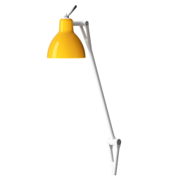 LUXY F1 - Gulvlampe - Glossy White - Glossy Yellow - Rotaliana