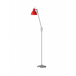 LUXY F1 - Gulvlampe - Silver - Glossy Red - Rotaliana