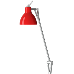 LUXY F1 - Gulvlampe - Silver - Glossy Red - Rotaliana