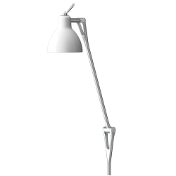 LUXY F1 - Gulvlampe - Silver - Glossy White - Rotaliana