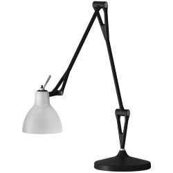 LUXY T2 - Bordlampe - Matt Black - Etched White - Rotaliana