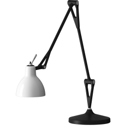 LUXY T2 - Bordlampe - Matt Black - Glossy White - Rotaliana
