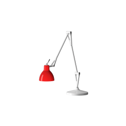 LUXY T2 - Bordlampe - Glossy White - Glossy Red - Rotaliana